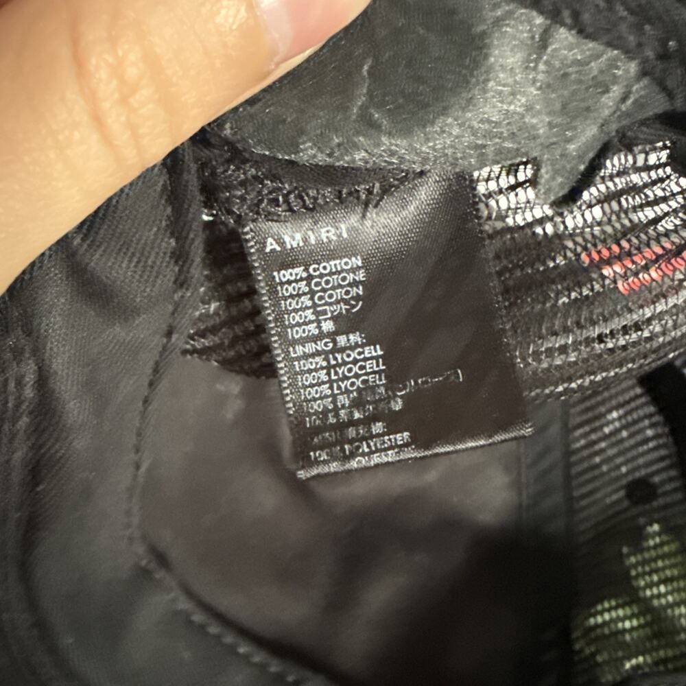 Amiri Black Logo Trucker Cap - Picture 12 of 13